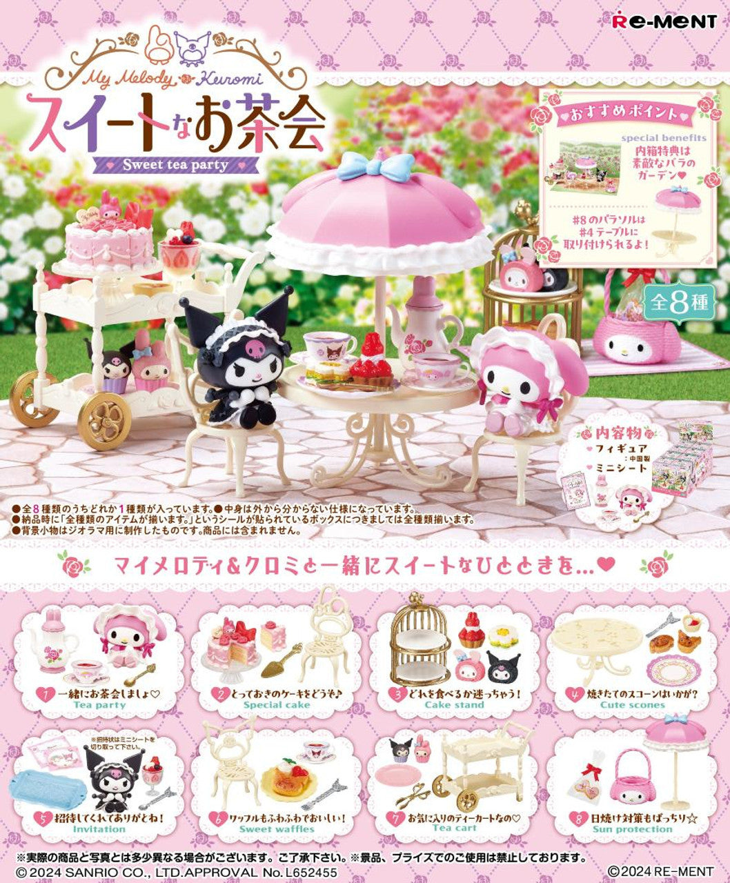 Re-ment My Melody and Kuromi Sweet Tea Party