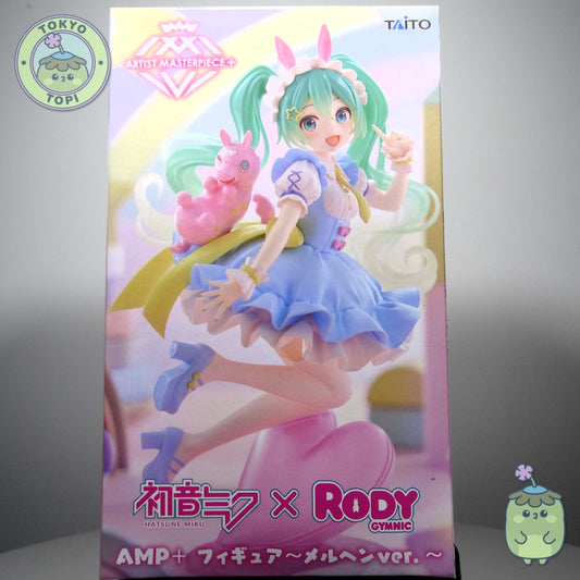 This exclusive Hatsune Miku collectible from Taito captures the beloved Vocaloid character in the Fairy x Rody Tale aesthetic. Standing approximately 17cm tall, the figure showcases meticulous craftsmanship and vibrant detailing that appeals to serious collectors and fans alike. The limited edition status makes this a valuable addition to any Miku collection, combining artistic design with exceptional build quality that justifies its place as a premium display piece.