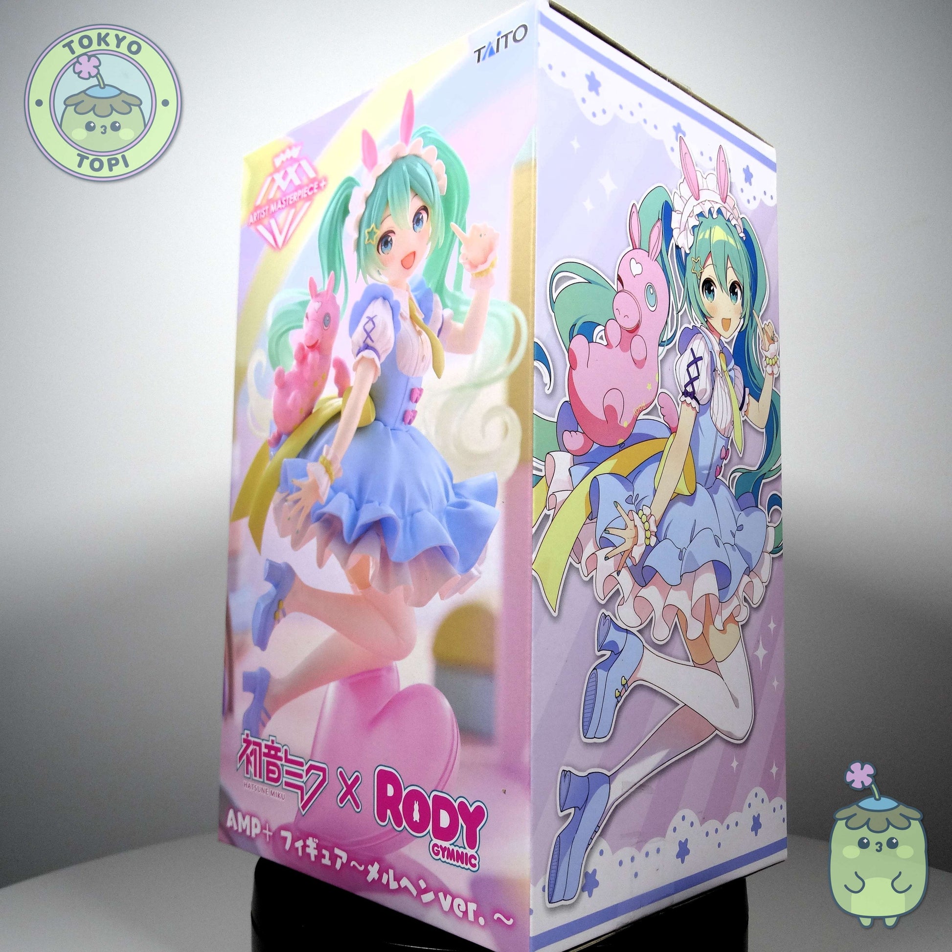 This exclusive Hatsune Miku collectible from Taito captures the beloved Vocaloid character in the Fairy x Rody Tale aesthetic. Standing approximately 17cm tall, the figure showcases meticulous craftsmanship and vibrant detailing that appeals to serious collectors and fans alike. The limited edition status makes this a valuable addition to any Miku collection, combining artistic design with exceptional build quality that justifies its place as a premium display piece.