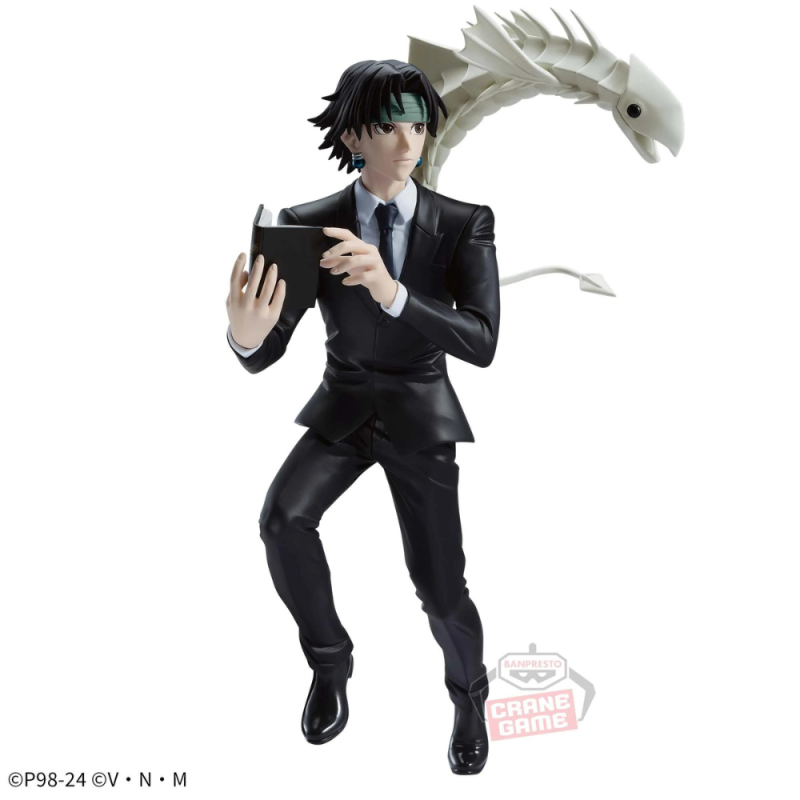 This Banpresto collectible captures Chrollo Lucilfer in exceptional detail, standing approximately 17cm tall. Crafted with meticulous attention to quality, it's an essential addition for dedicated Hunter x Hunter enthusiasts and serious figure collectors seeking authentic character representation.