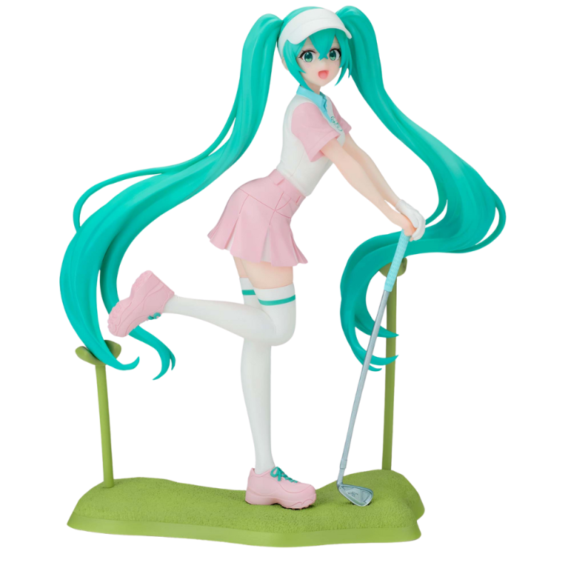 This charming Banpresto collectible features Hatsune Miku dressed in holiday-themed golfing attire, offering collectors a distinctive interpretation of the beloved character. Standing approximately 20cm tall, the figure captures meticulous detail and craftsmanship. An excellent addition for enthusiasts seeking unique variations beyond standard Miku merchandise.